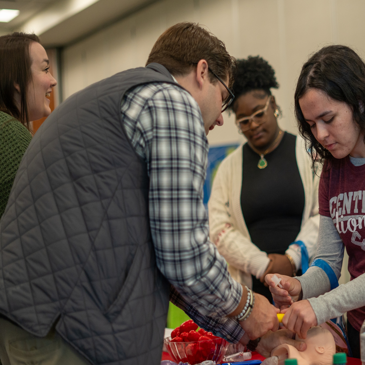 A photo of student and respiratory therapist from Tanner.