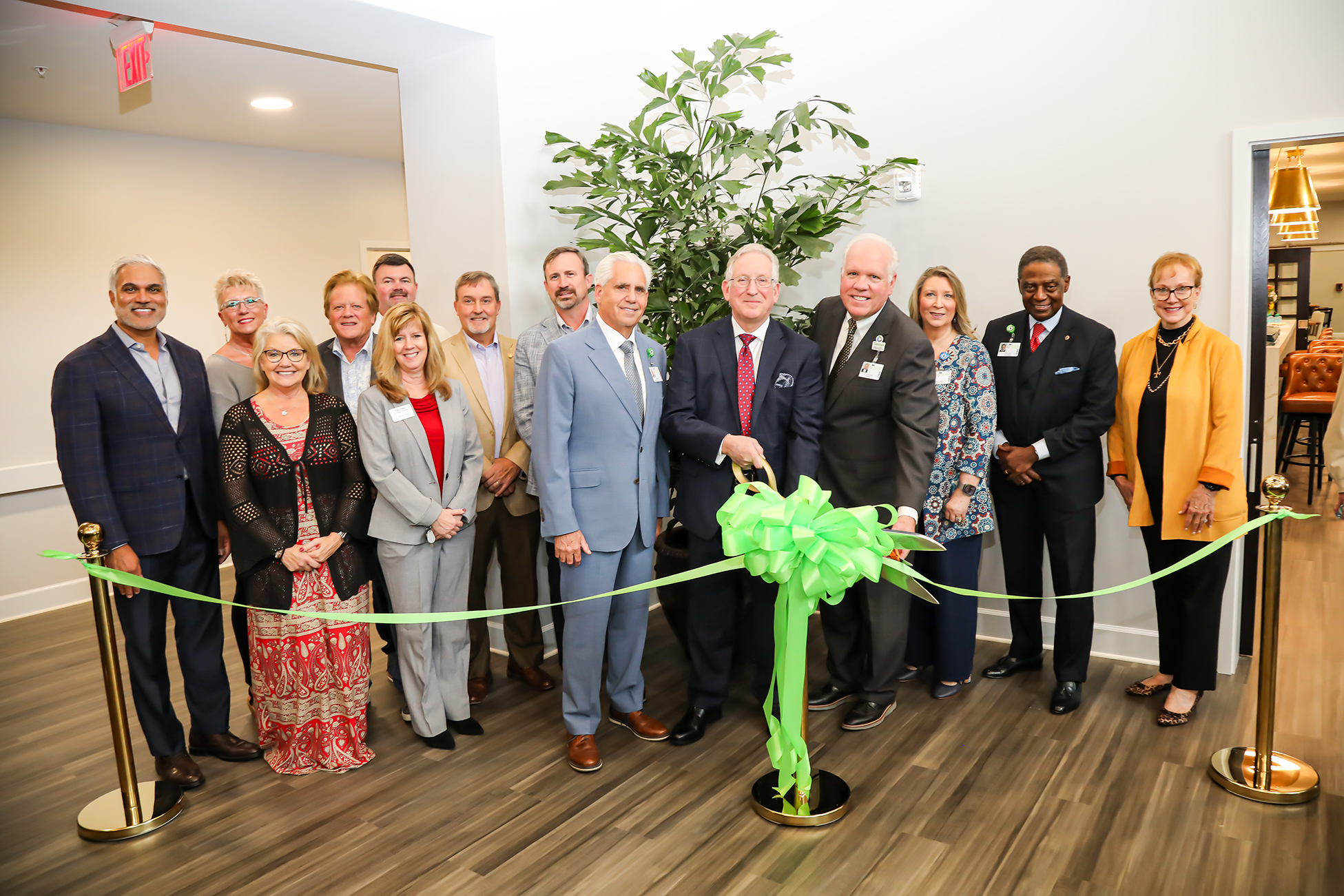 Stakeholders, community partners and Tanner Health leaders gathered to celebrate the ribbon-cutting ceremony at The Birches on Maple, marking the beginning of a new era in senior living.